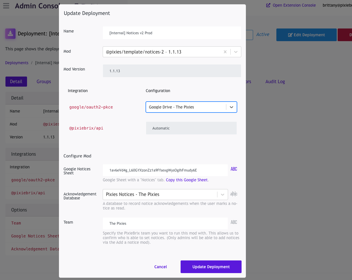 How we use browser alerts at PixieBrix